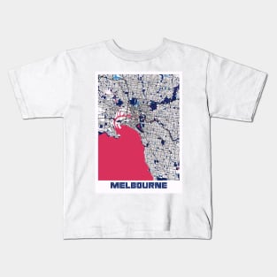 Melbourne - Australia MilkTea City Map Kids T-Shirt